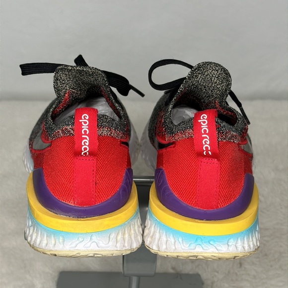 Nike Epic React FlyKnit Women’s 7Y Jade Running Sneaker Shoe. - Picture 3 of 8